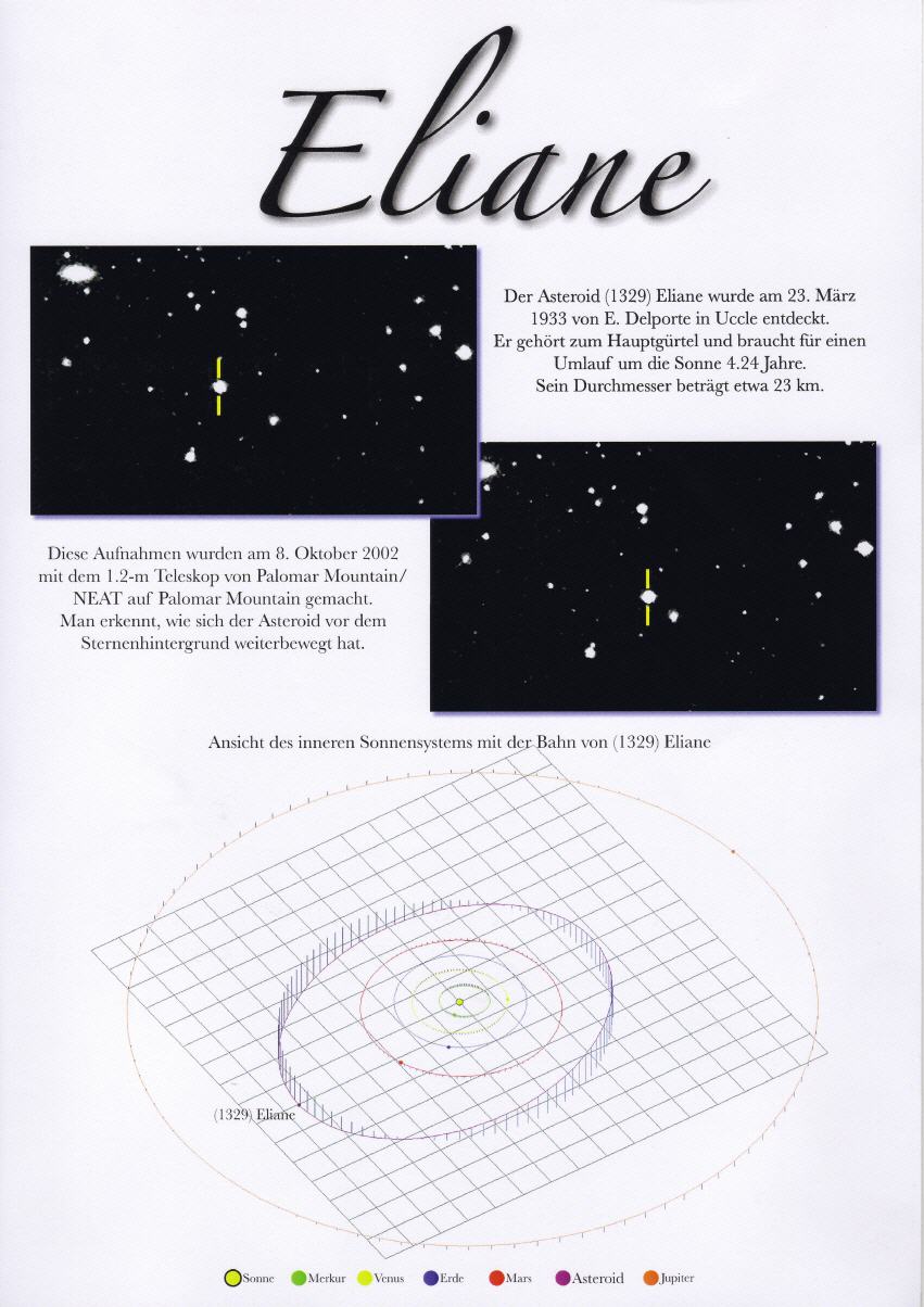 Asteroid Eliane;