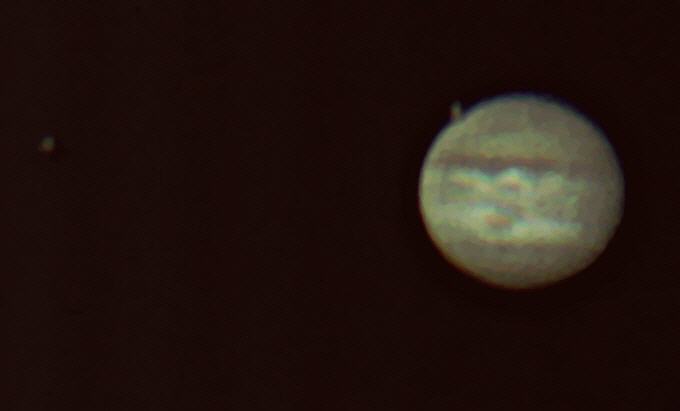 Jupiter am 8. Juli 2007 mit sichtbarem GRF