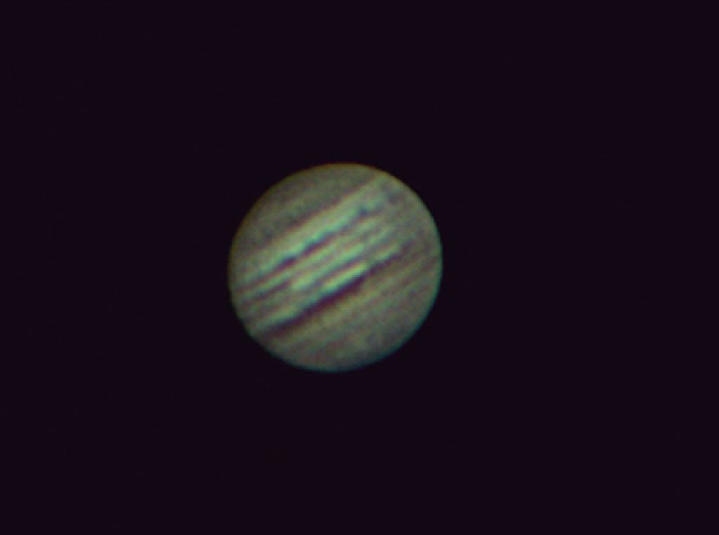 Jupiter am 13. Juli 2007; diesmal ohne Monde und 