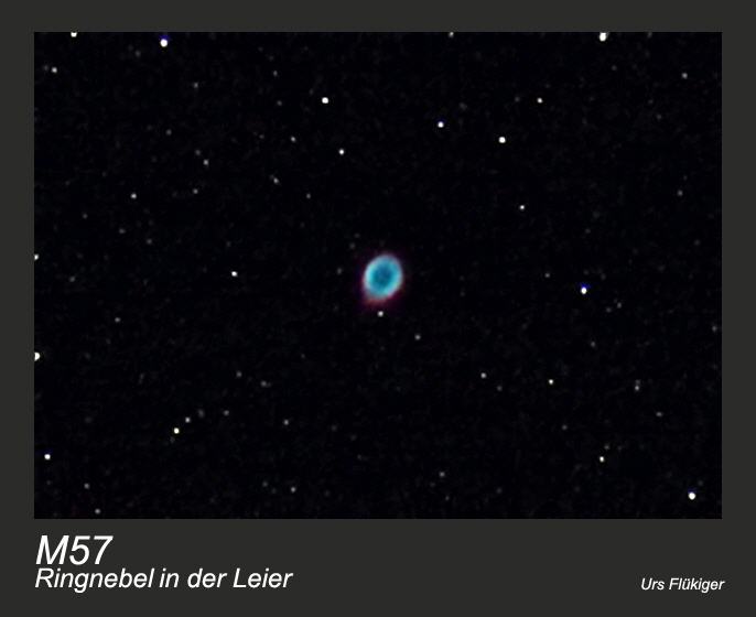 M57; Ringnebel im Sternbild Leier: