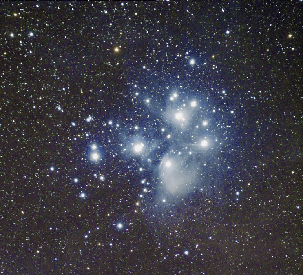 M45 (Plejaden, Siebengestirn) am 27.12.2011